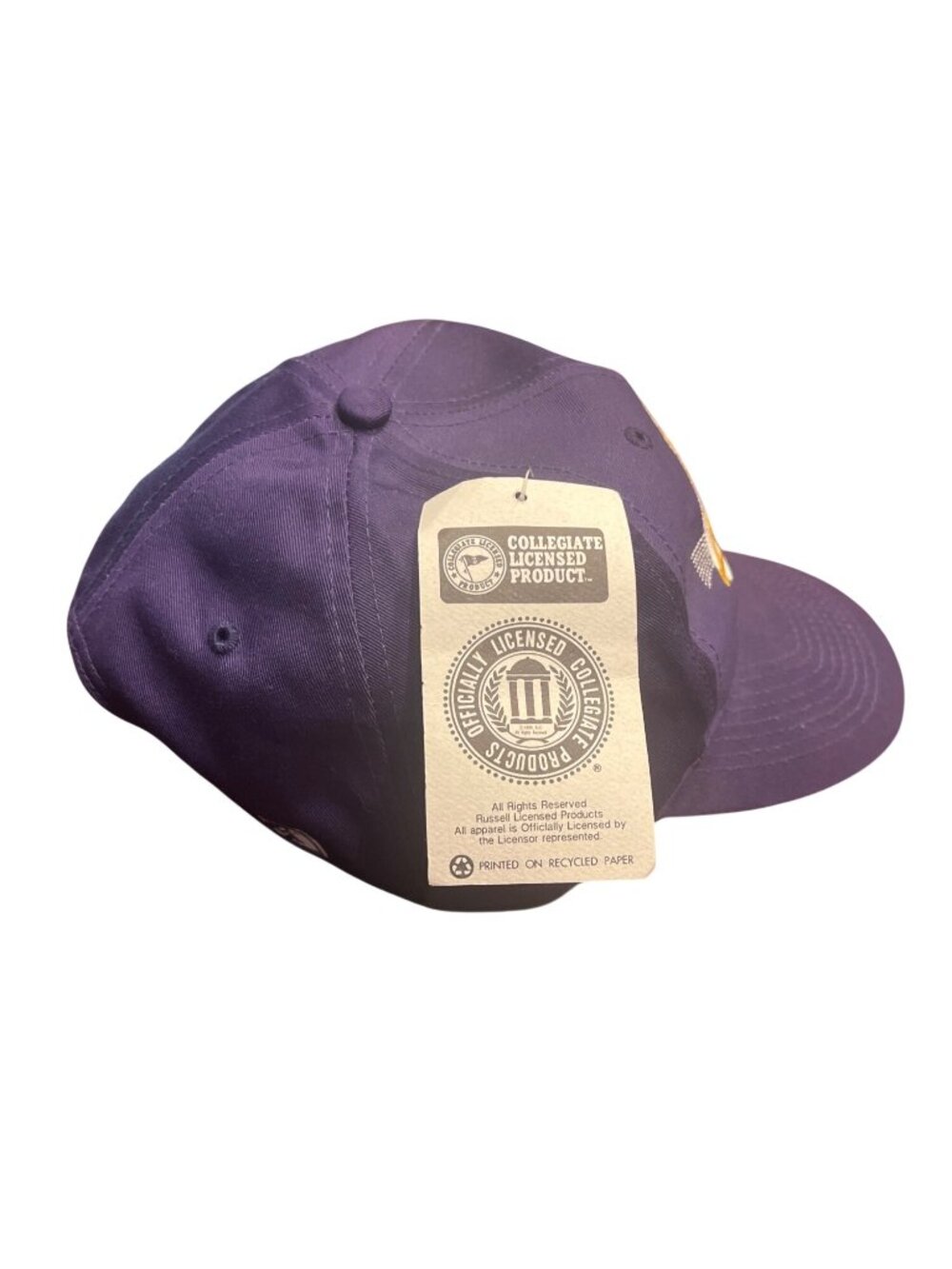 Vtg The Game LSU Fighting Tigers NOS Snapback Hat Embroidered Round Logo - Picture 4 of 8